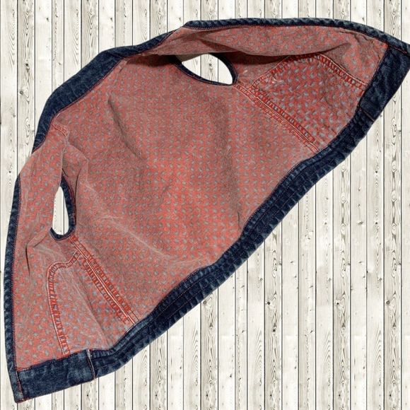 Vintage 1980's GIRLS KIDS Size 6X JORDACHE 2 Piece Jeans Vest Outfit Horse Head - Picture 4 of 12